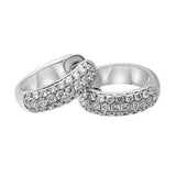 Criollas con tres filas de diamantes cuajados