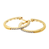 Aros de oro de 18K con brillantes