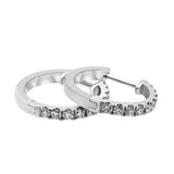 Aros de oro de 18K con brillantes