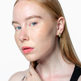 Pendientes gota de oro amarillo 18K