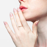 Sortija trébol oro 18K