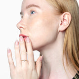 Sortija trébol oro 18K