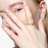 Sortija fancy oro 18K