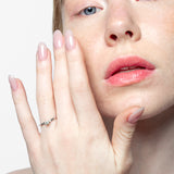 Solitario oro 18K engastado en cuatro garras