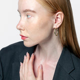 Aros de oro amarillo 18K de sección redonda