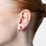 Pendientes con piedra talla oval