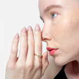 Sortija fancy talla pera y oval