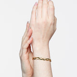 Pulsera eslabones oval oro amarillo 18K