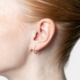 Aros de oro de 18K con brillantes