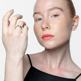 Alianza oro amarillo 18K media caña