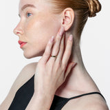 Alianza oro amarillo 18K sección cuadrada