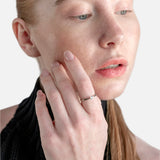 Solitario chatón oro 18K