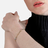Pulsera bicolor oro 18K