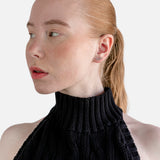 Pendientes trepadores con diamantes engastados en chatón