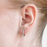 Aros de oro de 18K con brillantes