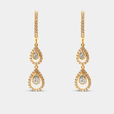 Pendientes oro rosa y diamantes