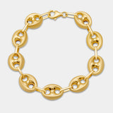 Pulsera calabrote oro amarillo 18K