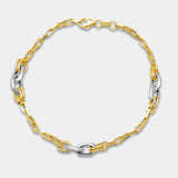 Pulsera bicolor oro 18K
