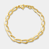 Pulsera eslabones oval oro amarillo 18K