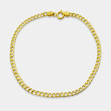 Pulsera barbada oro amarillo 18K