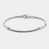 Pulsera oro blanco semirrígida