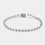 Pulsera oro blanco y diamantes