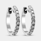 Aros de oro de 18K con brillantes