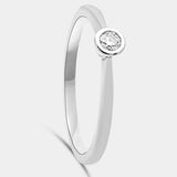 Solitario chatón oro 18K