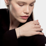 Pulsera oro blanco semirrígida