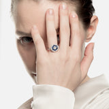 Sortija roseta engaste invisible