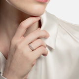 Sortija banda con todo diamantes