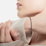 Pulsera oro negro y diamantes