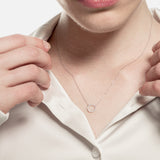 Colgante orla de diamantes