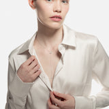 Colgante oro blanco con diamantes