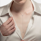 Colgante oro blanco con diamantes