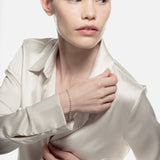 Pulsera oro blanco y diamantes