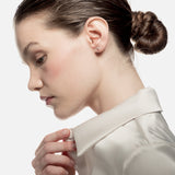 Pendientes oro blanco con seis diamantes