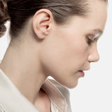 Pendientes oro blanco con seis diamantes