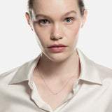 Colgante cinco diamantes engaste chatón