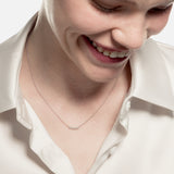 Colgante cinco diamantes engaste chatón