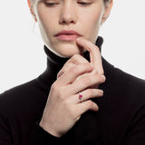 Sortija con piedra oval 6x4