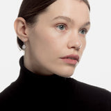 Pendientes lágrima en oro blanco