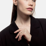 Sortija piedra talla oval en bisel