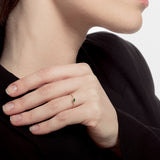 Sortija piedra talla oval en bisel