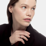 Sortija oro rosa con brillantes tricolor