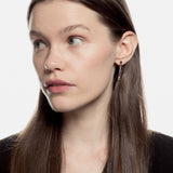 Pendientes oro rosa con zafiros de color