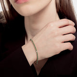 Pulsera oro amarillo con esmeraldas