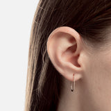 Pendientes aro con diamantes